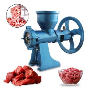 Kalsi power meat mincer with 0.5 hp motor no 22 fitted on frame