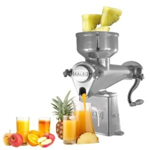 Kalsi commercial hand operated juice machine no 18 with stainless steel rod and cast iron wheel